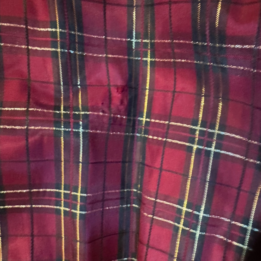 Vintage 90s Black Velvet and Plaid Tulle Dress Size 00 Holiday Costume - Picture 7 of 9